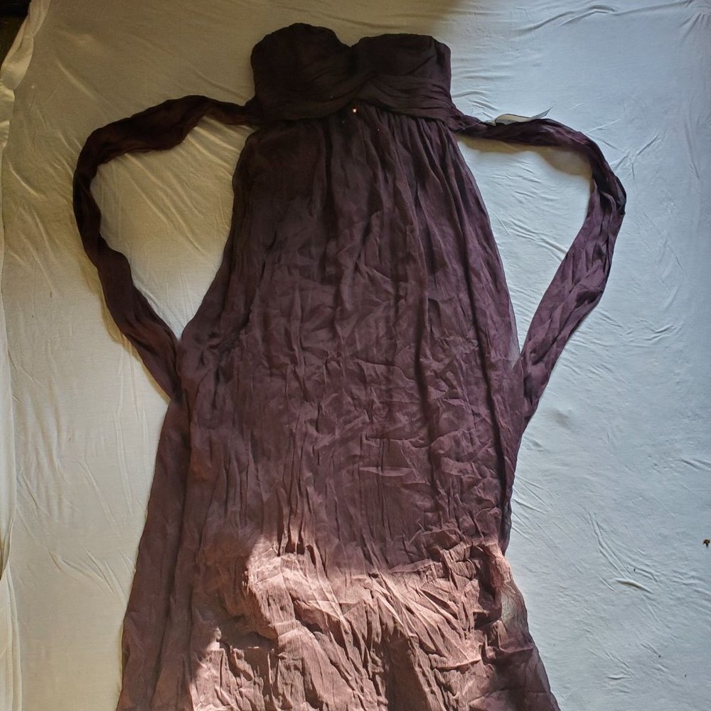 BNWT J CREW Arabelle formal chiffon floor length bridesmaid - Picture 7 of 8